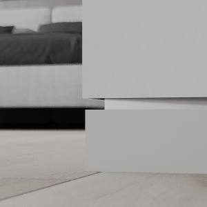 Скрытый плинтус Ликорн (C-02.2.2) под свет с вставкой под покраску (К-27.70) 13.3х105 мм (пог. м)