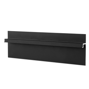 Скрытый плинтус Ликорн С-08.2.3 Чёрный матовый 13.3х60(33,6) мм (пог. м)