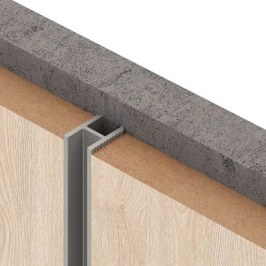 Теневая рейка Laconistiq Dual Без покрытия под панели и керамогранит 8,6х12х3000 мм (пог. м)