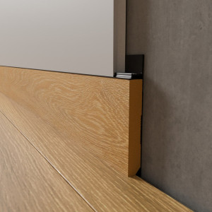 Вставка МДФ LWD для скрытого плинтуса + шпон дуба 12х80х2800 мм (пог. м)