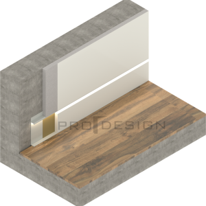 Вставка плинтус Pro Design Universal Белый 12х70 мм (пог. м)