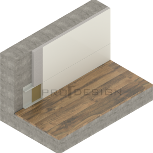 Вставка плинтус Pro Design Universal Белый 12х80 мм (пог. м)