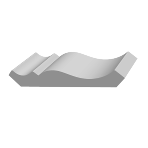 Ultrawood CR 001 карниз белый под покраску 75х80х2440