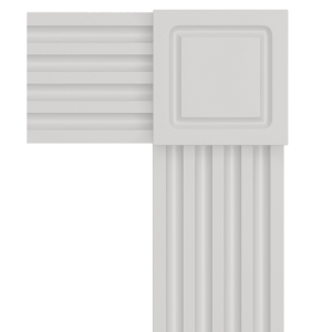 Ultrawood D 2085 дверной декор белый под покраску 18х85х85