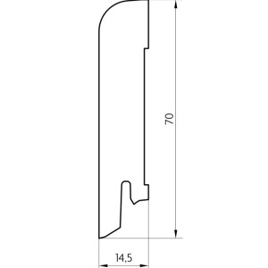 Плинтус деревянный Pedross Дуб доминус 70x15