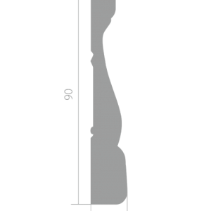 Ultrawood N 8513 наличник белый под покраску 15х90х2440