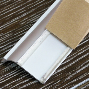 Алюминиевый плинтус самоклеющийся Effector Q63.01 Серебро 16.8х40х2700 мм (пог. м)