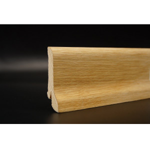 Шпонированный плинтус Burkle (Pedross) Дуб без покрытия 22х60х2500 мм (пог. м)