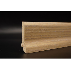 Шпонированный плинтус Burkle (Pedross) Дуб Латте 22х60х2500 мм (пог. м)