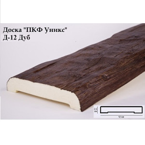 Доска Уникс Классика Д-12 Дуб