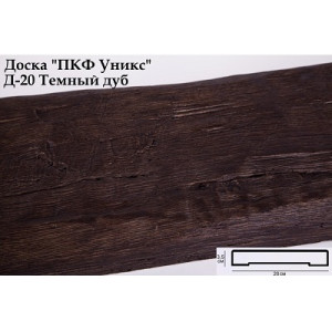 Доска Уникс Классика Д-20 Темный дуб