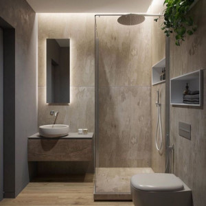 Каменный шпон Flat Stone Autumn Cream 1220х610 мм Тканевая основа