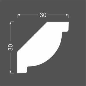 Карниз Deartio K3.42.16 30х30х2070 мм (пог. м)