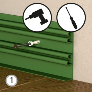 Крепления для плинтуса Rico