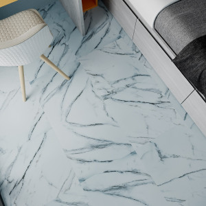 Кварцвиниловая плитка ПВХ Art East Art Tile HitS ATS 764 Мрамор Каррара Бьянко