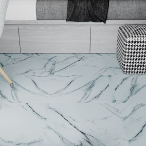 Кварцвиниловая плитка ПВХ Art East Art Tile HitS ATS 764 Мрамор Каррара Бьянко