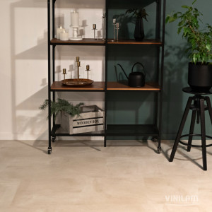 Кварцвиниловая плитка ПВХ Vinilam Ceramo XXL 2,5 мм 71615 Бетон Белый