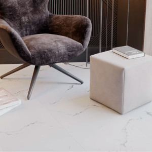 Кварцвиниловая плитка ПВХ Vinilam Ceramo XXL 2,5 мм 83444 Итальянский Мрамор