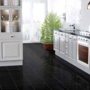 Ламинат Falquon Quadro U190 Schwarz глянец