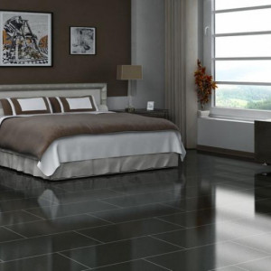 Ламинат Falquon Quadro U190 Schwarz глянец