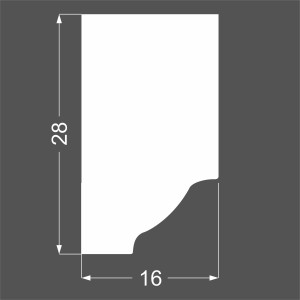 Молдинг Deartio M8.28.16 16х28х2070 мм (пог. м)