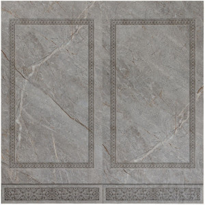 Панель стеновая SPC Stronghold Акватон 23857 Мрамор серо-коричневый 02С Узор греческий