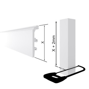 Плинтус Arbiton Vega из дюрополимера P1030 20х100х2400 мм (пог. м)