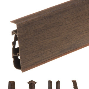 Плинтус Cezar Hi-Line Prestige M106 Хикори 22х75 мм (пог. м)