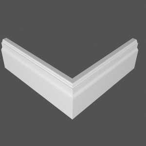 Плинтус Deartio P10.110.28 Белый под покраску 28х110х2070 мм (пог. м)