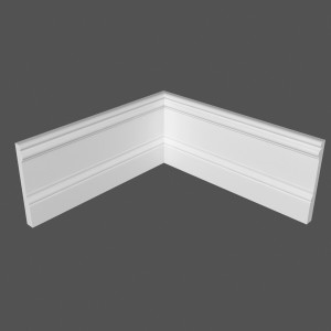 Плинтус Deartio P15.134.16 Белый под покраску 16х134х2070 мм (пог. м)