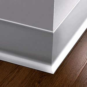 Алюминиевый плинтус Diele ПЛ60 Серебро люкс 11.2х58.5х2500 мм (пог. м)