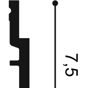 Плинтус Orac Decor SX187F гибкий 12х75х2000 мм