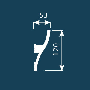 Карниз CoSca КX002 120х53х2000 мм для подсветки (пог. м)