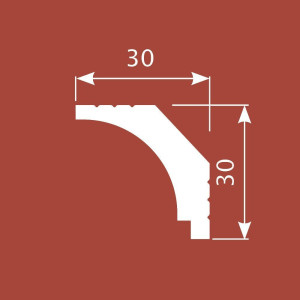 Карниз CoSca КX019 30х30х2000 мм (пог. м)
