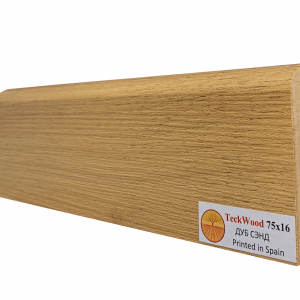 Плинтус TeckWood Дуб Сэнд 16х75х2150 мм (пог. м)