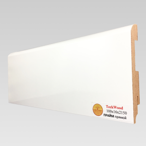 Плинтус TeckWood Прайм прямой 16х100х2150 мм (пог. м)