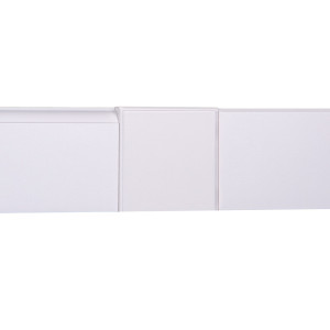 Плинтусный блок Finitura Decor F2 Белый 80 мм