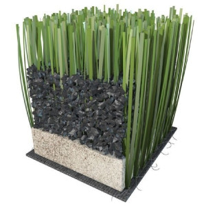 Резиновая крошка для укладки исуксственной травы и газонов