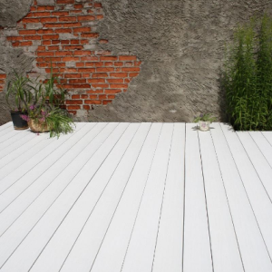 Террасная доска Terrapol Практик Коэкструзия Жемчуг моноколор кантри 3D 24х147х4000 мм