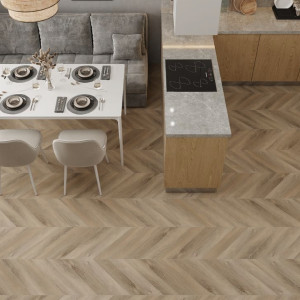Виниловая плитка Alpine Floor Chevron Alpine LVT Еco 20−6B Дуб Синистра