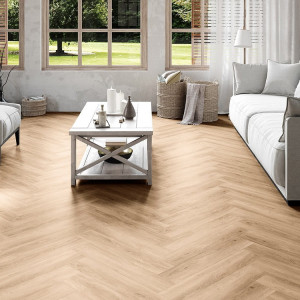 Виниловый ламинат Invictus Maximus Herringbone 32 Divine Oak Cookie