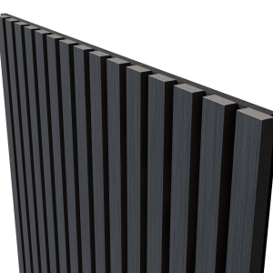 Акустическая панель Cosca Decor Монако черный войлок 2750х600х21мм шпон дуб антрацит темно-серый