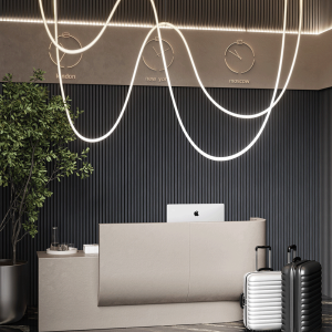 Акустическая панель Cosca Decor Монако черный войлок 2750х600х21мм шпон дуб антрацит темно-серый