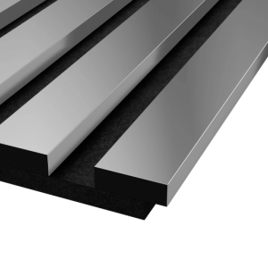 Акустическая панель Cosca Decor Сканди черный войлок 300х300х19мм рейки экополимер хром (2 шт.)