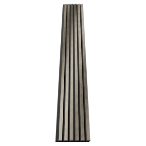 Акустическая панель Cosca Decor Сканди черный войлок 300х300х19мм рейки экополимер платина матовая (2 шт.)