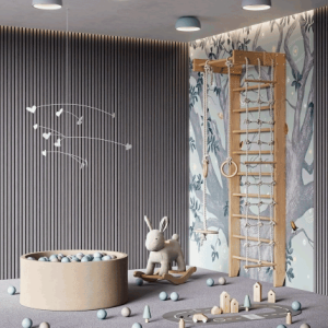 Акустическая панель Cosca Decor Монако черный войлок 600х600х21мм шпон дуб ардженто светло-серый