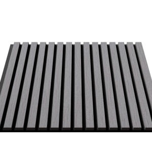 Акустическая панель Cosca Decor Монако черный войлок 600х600х21мм шпон дуб ардженто светло-серый