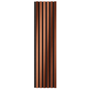 Акустическая панель Cosca Decor Эмираты черный войлок 1200х300х19мм рейки экополимер красная медь (2 шт.)