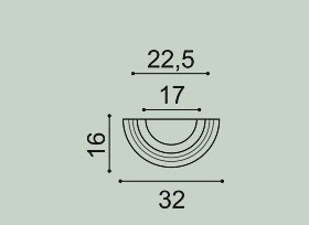 База полуколонны Orac Decor K1151 320 мм