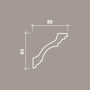 Карниз дюрополимерный Европласт 6.50.113 80х84 мм